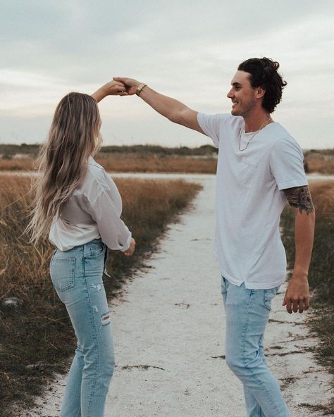 kayla hammond on Instagram: “spin me round” Beach Couple Photography, Couple Beach Photoshoot, Photography On The Beach, Pictures On The Beach, Charleston Beaches, Folly Beach Sc, Couple Beach Pictures, Beach Photo Session, Beach Couple