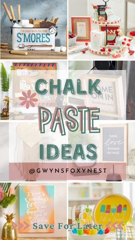 Get ready to elevate your crafting game with Chalk Couture paste ideas! Chalk Couture paste is a fun and easy way to add unique designs and patterns to your DIY projects. Whether you're looking to spruce up your home decor, or create personalized gifts, chalk couture paste offers endless possibilities. From wildflowers to holiday-themed designs, the only limit is your imagination. So why wait? Start exploring all the amazing chalk paste project ideas Chalk Couture has to offer! Chalk Couture Projects To Sell, Chalkcouture Ideas, Chalk Couture Projects, Chalk Couture Christmas, Chalk Couture Ideas, Chalkboard Art Diy, Chalkboard Projects, Pasta Ideas, Chalk Stencils