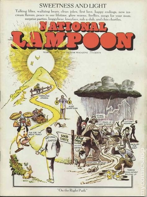 National Lampoon (1970) 1973-03 National Lampoon Magazine, American Humor, National Lampoon, Mad Magazine, Popular Magazine, Clean Jokes, National Lampoons, Cinema Posters, Vintage Magazines