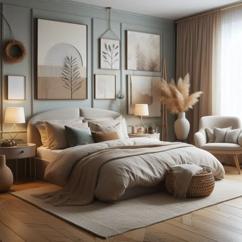 Neutral Bedroom Ideas Neutral Bedroom Ideas White Furniture, Calming Bedroom Colors Master Suite, Bedroom Ideas For Small Bedrooms, California Bedroom Aesthetic, Serene Bedroom Ideas Master Suite, Modern Organic Bedroom Interior Design, Boho Neutral Bedroom Decor, Couple Bedroom Color Ideas, Calm Home Aesthetic