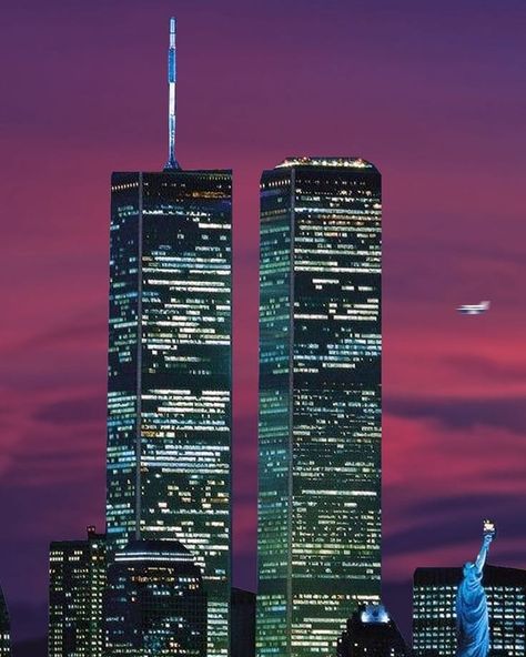 And one more just because i do what i want 👀 . . . . . HASHTAGS : #twintowers #twintower #ny #nyc #newyork #newyorkcity #tourjumelles… | Instagram Twin Towers Aesthetic, Twin Towers Wallpaper, Vibey Pictures, Wallpaper Aesthetic Cartoon, Arkansas Vacations, Purple Disco, World Trade Center Nyc, World Street, Iphone Wallpaper Stills