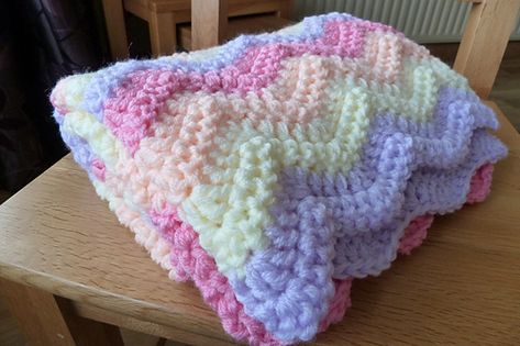 Ravelry: debbiemrkane's Pink yellow peach lilac ripples - again Crochet Afghans Easy, Blankets Pink, Crochet Baby Shawl, Crochet Ripple Pattern, Crochet C2c Pattern, Crochet Blanket Stitch Pattern, Ripple Pattern, Crochet Baby Blanket Free Pattern, Baby Shawl