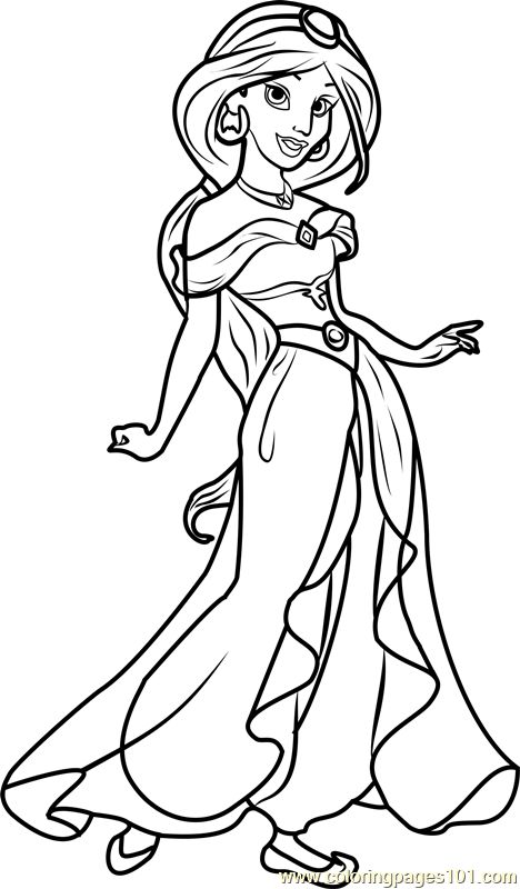 Princess Jasmine Coloring Page Jasmine Coloring Pages, Sleeping Beauty Coloring Pages, Princess Coloring Sheets, Imprimibles Paw Patrol, Monster Truck Coloring Pages, Disney Princess Colors, Disney Princess Coloring Pages, Farm Animal Coloring Pages, Truck Coloring Pages