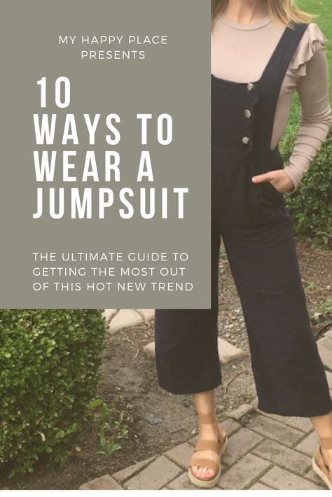 Shirts Under Jumpers Outfit, Womens Jumper Outfits, Styling Jumpsuits Casual, Styling A Jumpsuit Casual, Women’s Jumpsuit Outfits, Layering Jumpsuit Outfit, How To Style A Jumpsuit Casual, Sweater Over Jumpsuit Outfit, How To Style A Black Jumpsuit