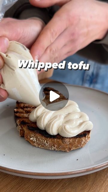 Healthy Tofu Dessert, Whipped Tofu Dip, Whipped Tofu Recipes, Firm Tofu Dessert Recipes, Tofu Breakfast Recipes, Tofu Toast, Whipped Tofu, Tofu Dessert, Tofu Feta