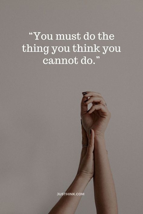 Do The Thing, Quotes For Life, Motivational Quotes For Life, The Thing, What You Think, Inspirational Words, For Life, You Must, You Think