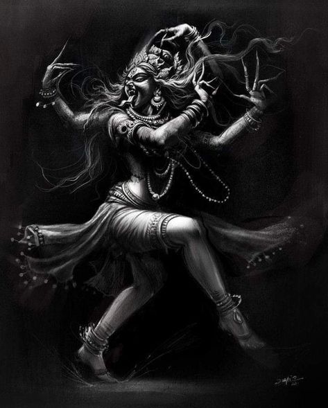 Kali Hindu Goddess Art, Mother Kali Wallpapers, Kali Ma Wallpaper, Shiva Shakti Painting, Kali Goddess Art, Shiv Kali, Kali Wallpaper, Kali Art, Kali Tattoo