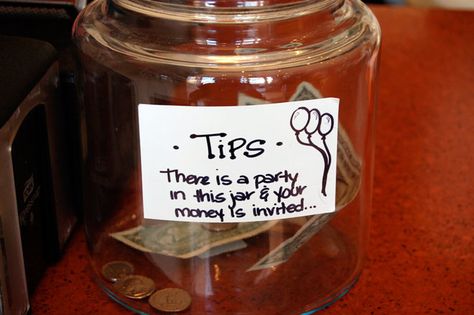 Tip Jar Ideas For Work Funny, Tip Jar Ideas, Funny Tip Jars, Adult Prom, That Awkward Moment, Mommy Birthday, Tip Jar, Money Jars, Craft Fair Displays