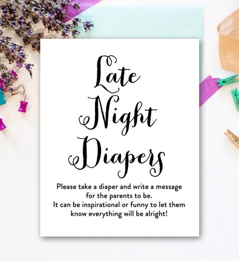 Late Night Diapers Sign, Baby Shower Activity, House Design Trends, Late Night Diapers, Little Cowboy, Everything Will Be Alright, Baby Shower Activities, Safari Baby Shower, Safari Baby