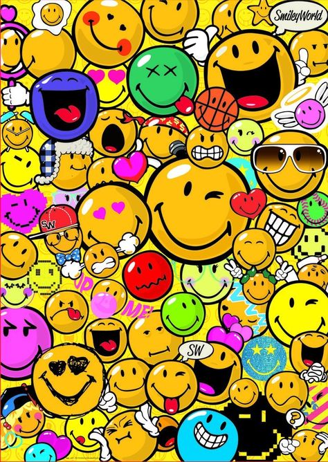 Smiley World, Easy Graffiti, Easy Graffiti Drawings, Blue Butterfly Wallpaper, Emoji Backgrounds, Emoji Love, Graffiti Doodles, Urban Graffiti, Cool Backgrounds Wallpapers