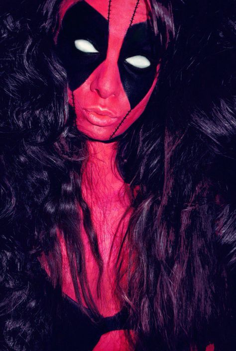 Deadpool | Makeup | Photosession #Deadpool | #Makeup | #Photosession Deadpool Makeup, Deadpool Face, Cartoon Makeup, Deadpool 3, Effects Makeup, Dead Pool, Quality Family Time, Character Makeup, Inspired Makeup