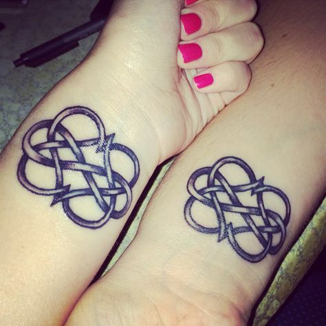 Tattoo Partner, Matching Tattoos Sisters, Tattoos Sisters, Friendship Tattoo, Butterflies Tattoo, Cool Symbols, Matching Sister Tattoos, Small Forearm Tattoos, Tattoos With Kids Names