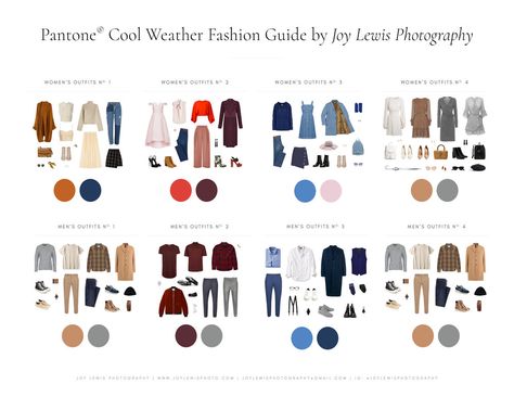 What to wear for 2017 Fall Family Photos Pantone Outfit, Couple Photography Winter, Winter Engagement Photos Outfits, Winter Style Guide, Coordinates Outfits, Winter Family Photos, Fall Style Guide, Family Photoshoot Outfits, Fall Session