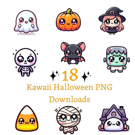 Cute Halloween Stickers Printable, Halloween Doodles Cute, Halloween Kawaii Drawings, Cute Halloween Cartoons, Halloween Characters Drawings, Simple Halloween Drawings, Kawaii Halloween Art, Easy Halloween Doodles, Lunch Schedule