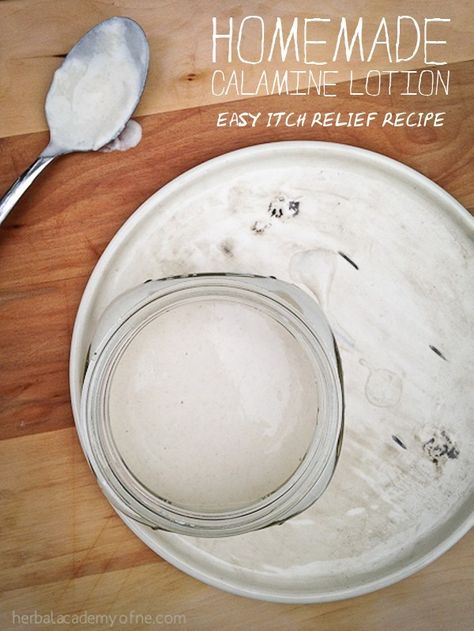 Don't Itch About It: Quick & Easy Itch Relief Recipe - Herbal Academy Homemade Calamine Lotion, Natural Itch Relief, Herbal Academy, Calamine Lotion, Lotion Recipe, Anti Itch Cream, Diy Lotion, Itch Relief, Anti Itch