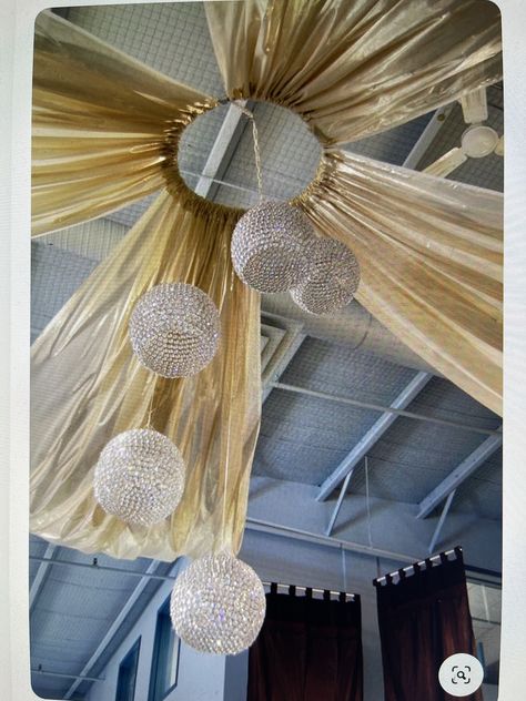 Diy Wedding Ceiling Decor, Ceiling Danglers, Ceiling Decorations For Party, Diy 50th Birthday Decorations, Ceiling Swag, Wedding Ceiling Decorations, Night To Shine, Prom Backdrops, Wedding Ceiling