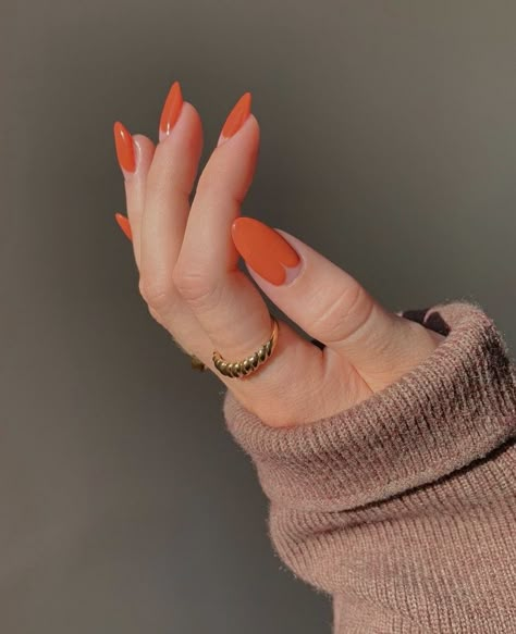 Orange Nail, September Nails, Stylish Nails Designs, Thanksgiving Nails, Orange Nails, Autumn Nails, Funky Nails, Dream Nails, Minimalist Nails