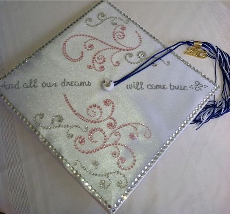 Grad cap ideas Monsters Inc Grad Cap, Disney Quotes Graduation, Disney Graduation Quotes, Aesthetic Grad Cap, Disney Grad Caps, Disney Graduation Cap, Caps Design, Disney Graduation, College Grad Cap Ideas