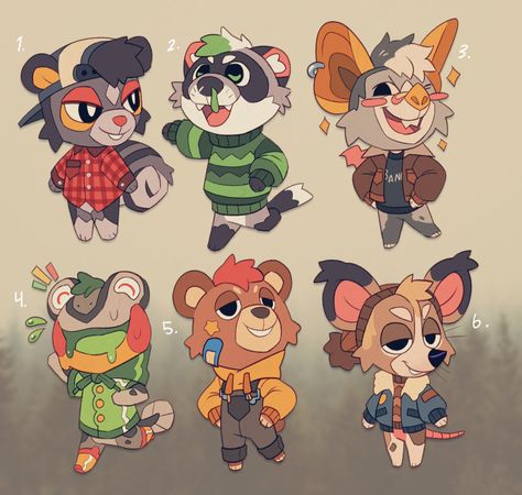 Mean Animal Crossing Villagers, Animal Crossing Raccoon, Animal Crossing Villager Art, Animal Crossing Character Drawing, Animal Crossing Emo Clothes, Animal Crossing Art Style, Chibi Fursona, Racoon Fursona, Acnh Oc