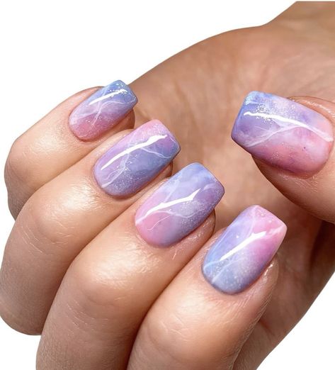 Marble Nails Diy, Galaxy Nail Art, Pastel Nails Designs, Marble Nail Designs, Lace Nails, Marble Nail Art, Galaxy Nails, Geometric Nail, Pastel Nails