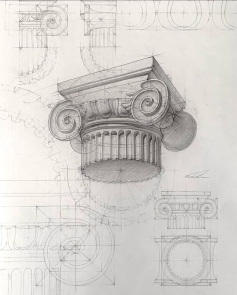 History Sketches, Thomas Alexander, Greek Architecture, Architecture Sketches, Architecture Drawing Art, Classical Architecture, Architecture Sketch, Greek Mythology, Architecture Drawing