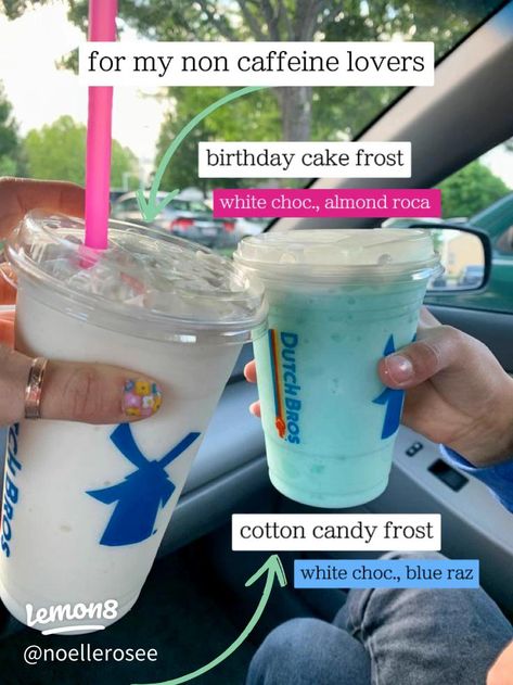 the best drinks to order from dutch bros | Gallery posted by noellerose234 | Lemon8 Dutch Bro Coffee Drinks, Dutch Bros Orders, Drink Hacks, Dutch Bros Secret Menu, Dutch Brothers, Dutch Bros Coffee, Dutch Bros Drinks, Almond Roca, Secret Starbucks Recipes