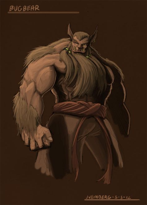 Bugbear by masterpug13 Bugbear Monk, Bugbear Dnd, Dnd Pictures, Character Dnd, Monk Dnd, Dnd Races, D D Monsters, Style Character, Roleplay Characters