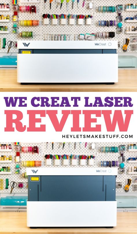 Looking for a diode laser that's great for beginners but powerful enough to create proejcts quickly? Meet the WeCreat Vision Laser! Here's my overview and review of this at-home laser! Wecreat Vision Laser Projects, Wecreat Vision, Library Artwork, Glowforge Projects, Thrifty Living, Inspirational Printables, Gift Wrap Tags, Cricut Free, Halloween School