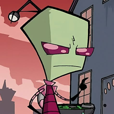 Zim Invader Zim Icon, Invader Zim Pfp, Zim Invader Zim, Zim Gir, Jhonen Vasquez, Randy Cunningham, Christmas Homescreen, Cartoon Books, Silly Guy