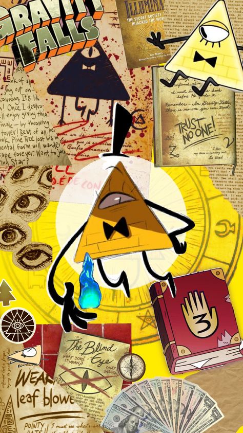 #bill cipher #gravity falls Bill Cipher, Gravity Falls, A Fan, Gravity, Fan, Collage, Books