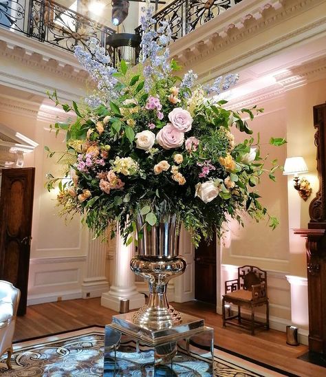 Baroque Flower Arrangements, Luxury Flower Arrangement, Hotel Flower Arrangements, Hotel Flowers, Large Floral Arrangements, Altar Flowers, Large Flower Arrangements, Flower Gift Ideas, Church Flower Arrangements