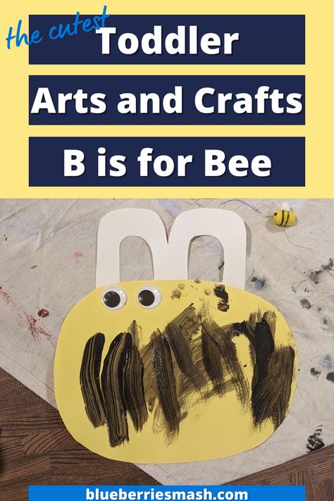 bee craft for preschoolers Toddler Arts And Crafts, Bee Crafts, Toddler Art, Letter B, Arts And Crafts Projects, Fine Motor Skills, Preschool Crafts, Preschool, Bee