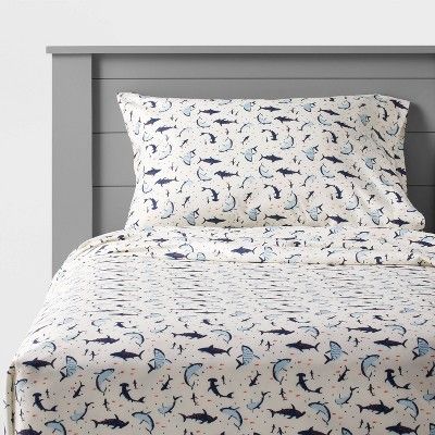 Shark Sheets, Shark Themed Bedroom, Shark Bedroom, Shark Bedding, Shark Room, Kids Sheet Sets, Kids Sheets, Twin Xl Bedding, Pillow Fort