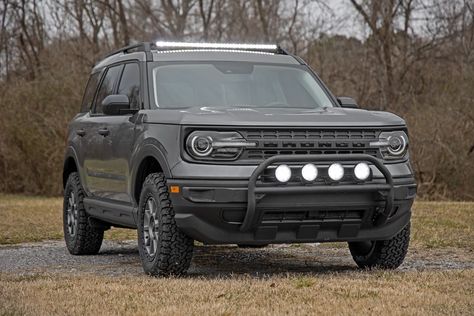 Nudge Bar | Ford Bronco Sport 4WD (2021-2023) | Rough Country Ford Bronco Lifted, 2021 Ford Bronco Sport, 2021 Bronco, Ford Bronco 2, Bronco Truck, Horseless Carriage, Ford Sport, Rough Country Suspension, Ford Bronco Sport