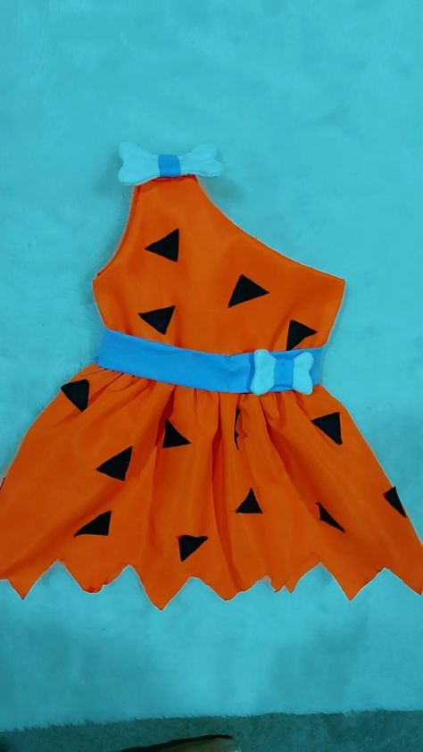 Fantasia infantil personagem pedrita Fred Flintstone, The Flintstones, Fantasias Halloween, Frocks For Girls, Birthday Dresses, Halloween, Birthday, Dresses