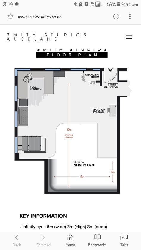 Photography studio floor plan Photo Studio Floor Plan, Photography Studio Layout Plan, Photography Studio Interior Design, Photography Home Office, Plan Studio, Studio Plan, Floor Plan Symbols, Photography Studio Spaces, Photography Studio Decor