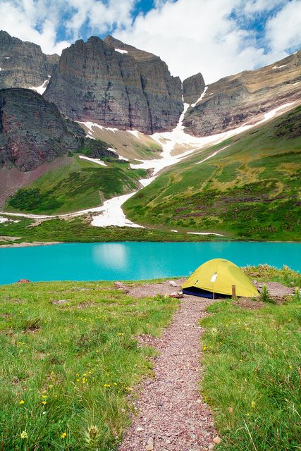 Camp by High Trails, via Flickr Beautiful Places In America, Lake Montana, Visit Montana, Lake Camping, Montana Usa, Camping Places, Places In America, Bus Life, Camping Locations