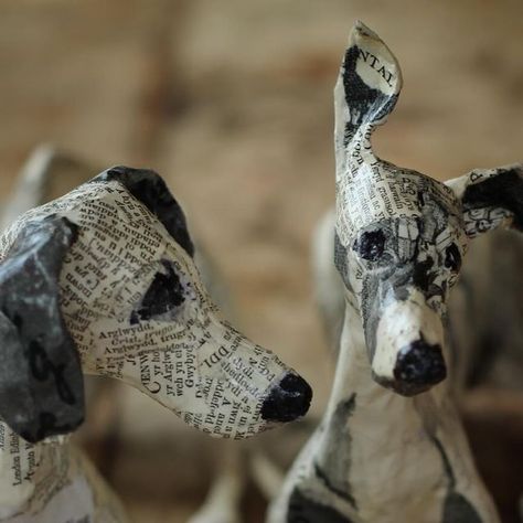 Lorraine Corrigan on Instagram: "I’m listening" Paper Mache Dog Head, Paper Mache Dogs, Paper Mache Dog, Paper Mache, Dog Art, Lorraine, Mixed Media, Media, Dogs