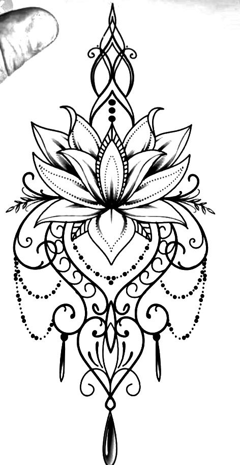 Henna Thigh Tattoo, Tato Mandala, Front Neck Tattoo, Lotusblume Tattoo, Hip Tattoo Designs, Mujeres Tattoo, Flower Thigh Tattoos, Feather Tattoo Design, Tasteful Tattoos