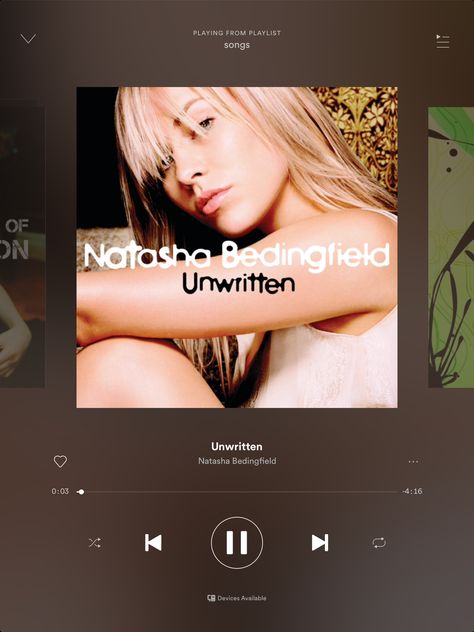 Unwritten Natasha Bedingfield, Natasha Bedingfield, Light Of Life, Song Playlist, Incoming Call Screenshot, Songs, Film