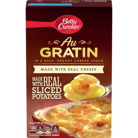 Au Gratin Potatoes, Au Gratin Potato Recipes, Creamy Cheese Sauce, Gratin Potatoes, Betty Crocker Recipes, Brunch Spread, Potatoes Au Gratin, Cheese Cultures, Scalloped Potatoes