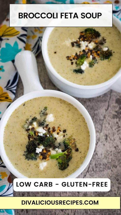 Broccoli Feta Soup Broccoli And Feta Soup, High Protein Broccoli Soup, Broccoli Feta Soup, Broccoli Feta Soup Hungry Happens, Low Calorie Broccoli Soup, Low Calorie Broccoli Cheese Soup, Low Calorie Broccoli Cheddar Soup, Brocolli Feta Soup, Feta Soup