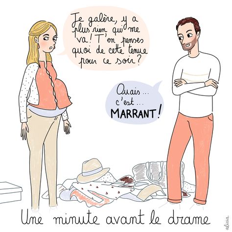 Illustration humour femme enceinte grossesse. Couple Alicia Dassonville Humor, Comics, Halloween, Anime, On Instagram, Instagram, Humour