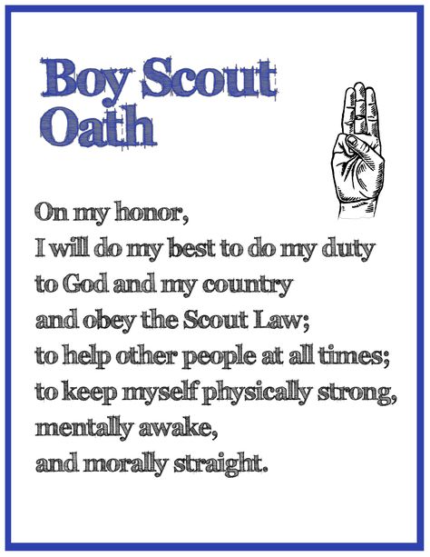 Hi Res Oath printout Scout Oath And Law Printable, Scout Oath And Law, Scout Oath, Scout Law, Pinewood Derby Cars, Pinewood Derby, Cub Scouts, Life Story, Boy Scouts