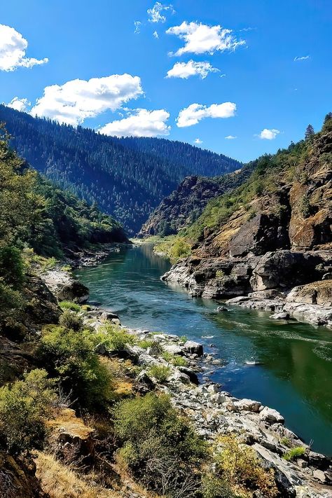 Oregon's Rogue River, fron reddit. Lakes And Rivers, Mountains With River, Rogue River Oregon, River Scenery, River Flow, River Stream, River View, Mountain River, Places In The World