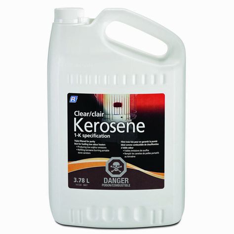 Top quality, triple-filtered fuel is low in sulphur content. Clear Kerosene is the ideal fuel for catalytic stoves and kerosene heaters that meets all of the specifications required by the manufacturers. | Recochem Clear kerosene 14-534 Recochem | Clear Kerosene | Rona Emergency Preparedness Items, Kerosene Heater, Pressure Washer Accessories, Bbq Cover, Offset Umbrella, Outdoor Pizza Oven, Portable Heater, Outdoor Pizza, Charcoal Bbq