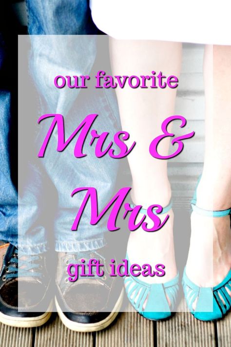 Our Favorite Mrs & Mrs Gift Ideas | Lesbian Wedding Gifts | Gay Wedding Presents | What to get two women for a wedding | LGBTQ Wedding Lgbtq Gifts, Dating Ring, Lesbian Wedding Gifts, Wedding Present Ideas, Mrs And Mrs, Lesbian Gifts, Wedding Bridesmaids Dresses Blue, Wedding Presents, Diy Wedding Gifts