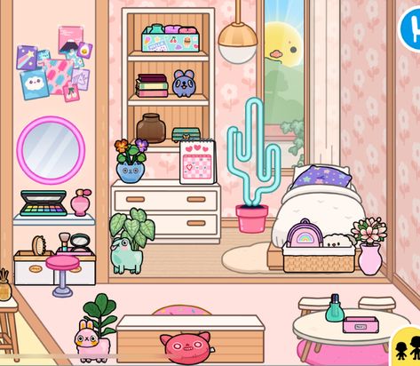 Toca Boca Fluffy Friends House, Fluffy Friends House Toca Boca, Friends House, Kids Room Inspiration, House Bed, Bed Room, House Inspo, Girls Bedroom, Room Inspo