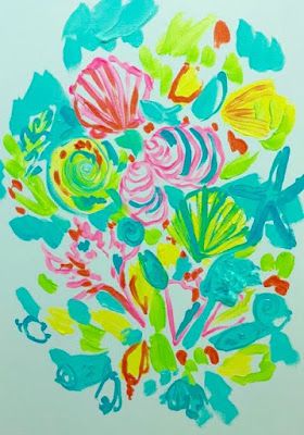 Annapolis Prepster: Painting Lilly Pulitzer: A Step-by-Step Guide Lilly Pulitzer Painting, Lilly Pulitzer Diy, Lily Pulitzer Painting, Abstract Painting Acrylic Modern, Lilly Pulitzer Prints, Abstract Painting Acrylic, Hi Everyone, Lilly Pulitzer Dress, Dress Designs