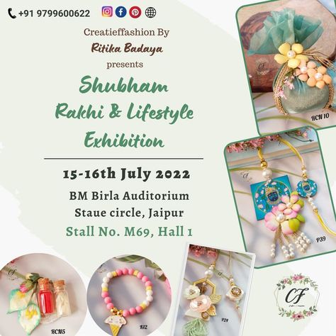 Exhibition Invitation Card, Rakhi Cards, Kids Stationary, Exhibition Stall, Festival Design, Invitation Card, Jaipur, Invitation Cards, Place Card Holders